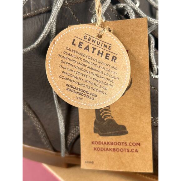 NEW Kodiak Womens Fossil Leather 5 in Low Rider Original Ankle Boots US Size 9.5 - Picture 11 of 13